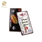 Custom Design Hanging Decorative Vintage Embossed Logo Tin Metal Sign
