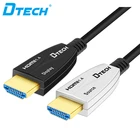 DTECH High speed Data rate 10.2Gbps 4K 3D cctv hdmi fiber cable 15m 25m 35m 45m