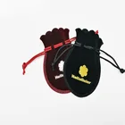 Custom made cheap drawstring jewelry pouch