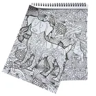 Custom high quality uncoated paper animal coloring book for adult / children
