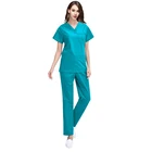 High quality medical nursing v neck uniforms and scrubs