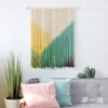 QJMAX Gradient Color Home Decoration Custom Macrame Wall Hanging Woven Tapestry For Wall Art Decoration