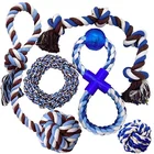 Wholesale Pet Cats dogs chew toys colored cotton rope toys