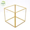 Chinese wholesale crystal candle holder with hanging** 3 sizes** antique geometric tall resin crystal gem candle holder