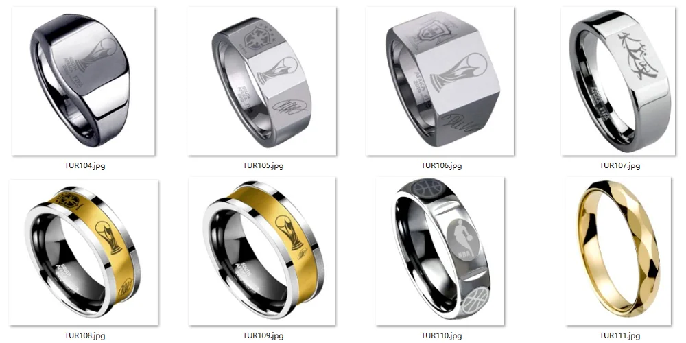 Super light weight gold ring Tungsten carbide 2mm width ring.png