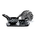 Cheap wholesale 12PCS black custom print plastic Japanese style OEM melamine diner set africa dinnerware sets malaysia