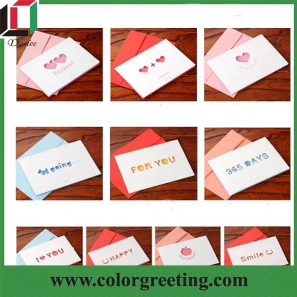 colorful new style gift cards youth lovely birthday greeting