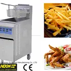 CE approval commercial fish and chips fryer deep fat gas fryer computer control model