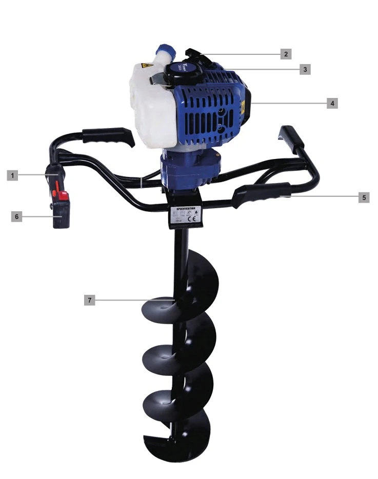 Zmd520 52cc 1.4kw Professional Earth Auger Dolmar Parts - Buy Dolmar