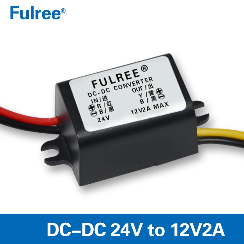 24V to 12V 1.5A 2A 3A 5A DC DC Power Converter Step Down Voltage Regulator Module 24 Volt to 12 Volt Buck Transformer