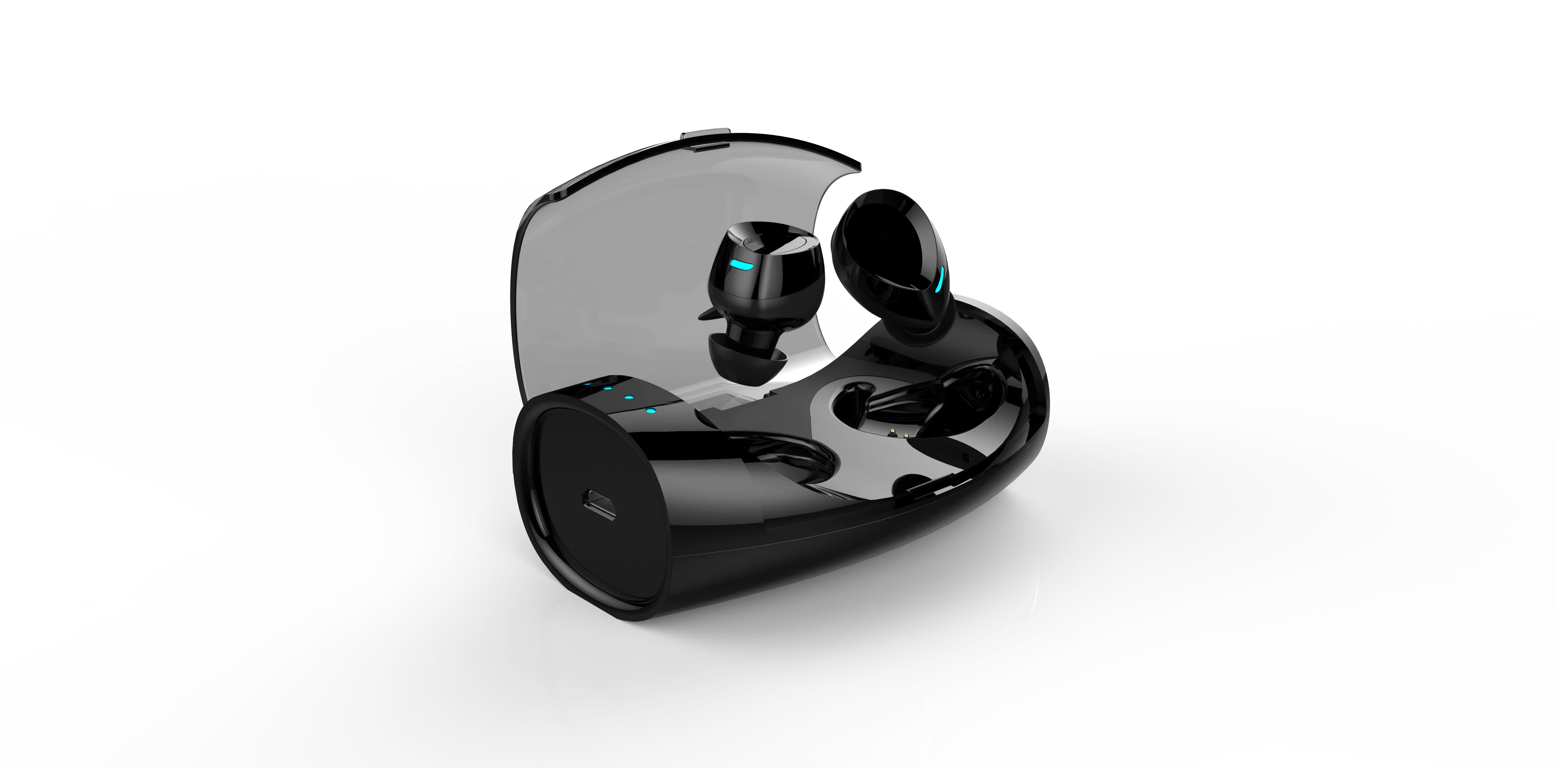 ES60 XHH China Factory smart touch headphones AIROHA Chips led headphones Music for Travel - ANKUX.COM