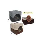 Stocked Promotion Price M Size Suede Fleece Custom Indoor Cheap Dog Houses