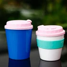 Coffee Cup Plastic Glass Coffee Cup With Sleeve