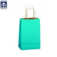 white baby shower paper bag with fabric rope handles fancy