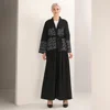 Hot Style Printed Cardigan Gown Dubai Middle East Fashion Robe For Women Jilbab