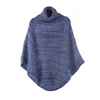 Winter Fashion high round collar pullover designer women knitted shawl