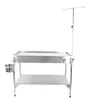 2016 new improved constant temperature stainless steel vet operating table for pets/H-207