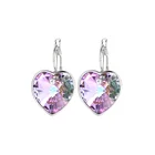 E701124001 xuping heart earrings trendy crystals from swarovski elements