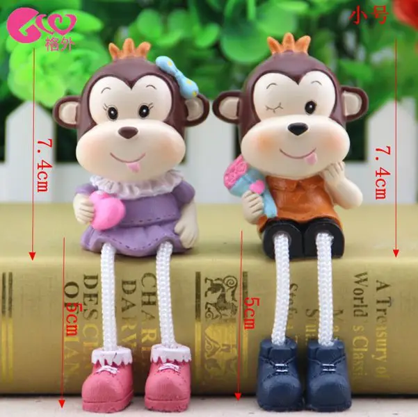 Monkey monkey doll hanging new gifts resin gifts festive ornaments trumpet