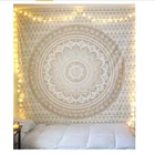 Golden Ombre Tapestry Gold Tapestry Ombre Bedding Mandala King Size Hippie Tapestry Indian Mandala Wall Art