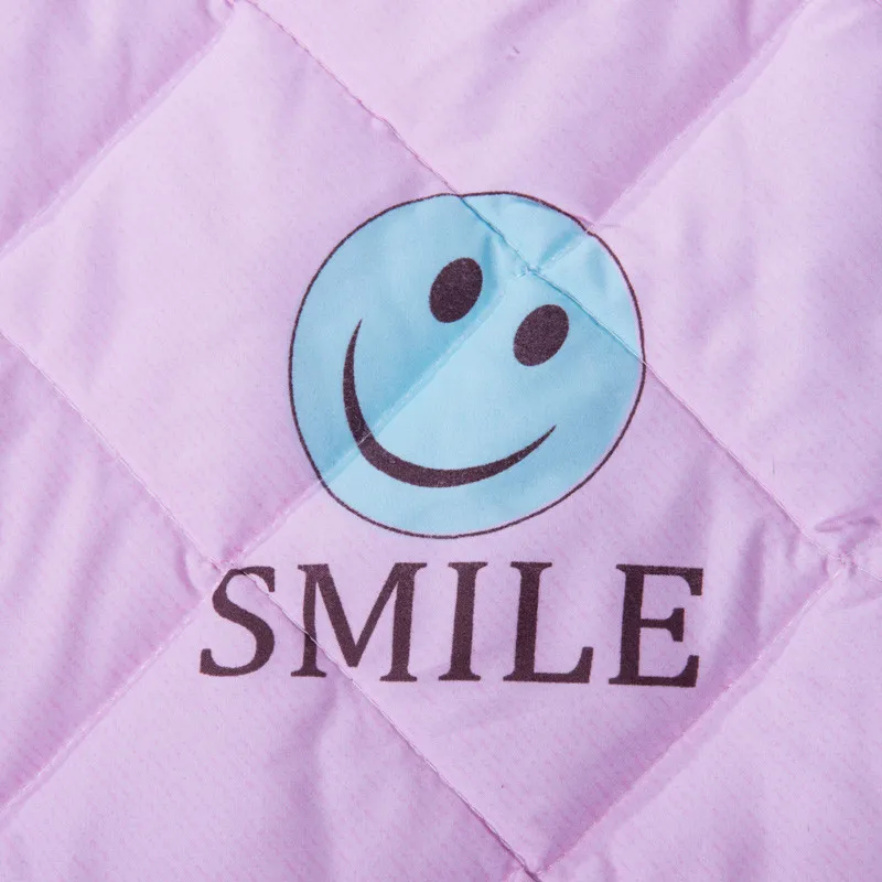 2016 lovely Cartoon Style summer Comforter quilts blanket/pink Smile design/twin full queen king size quilts