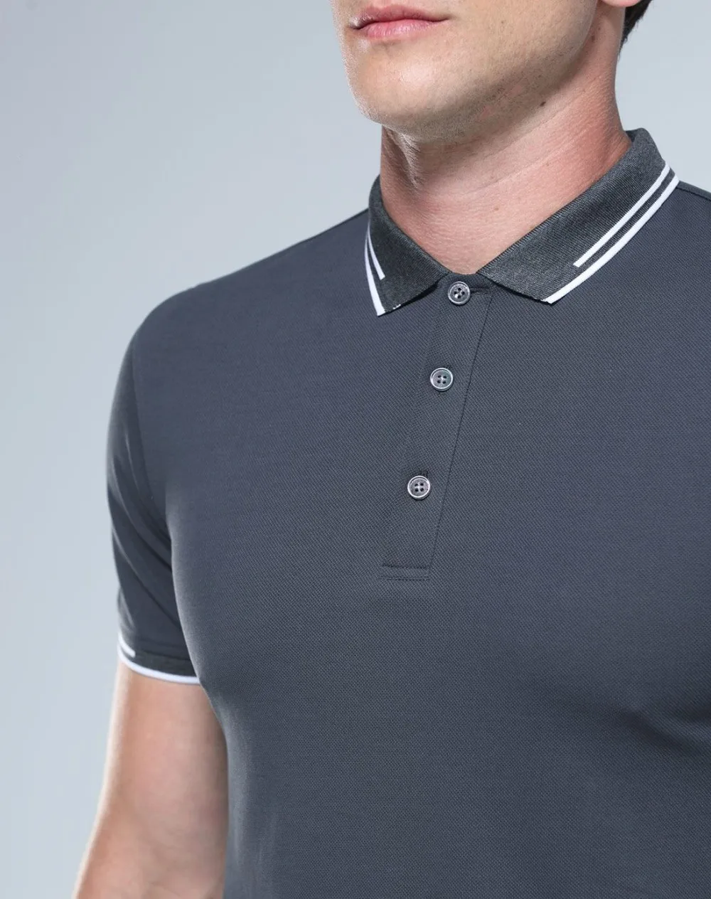 polo shirt tight sleeve