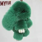Colourful Copenhagen Rex Rabbit Bag Accessory Wholesale Fur Key Chain
