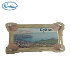 new arrival aluminum foil fridge magnet silver stamping fridge magnet