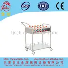 Stainless steel medical surgical instrument trolley