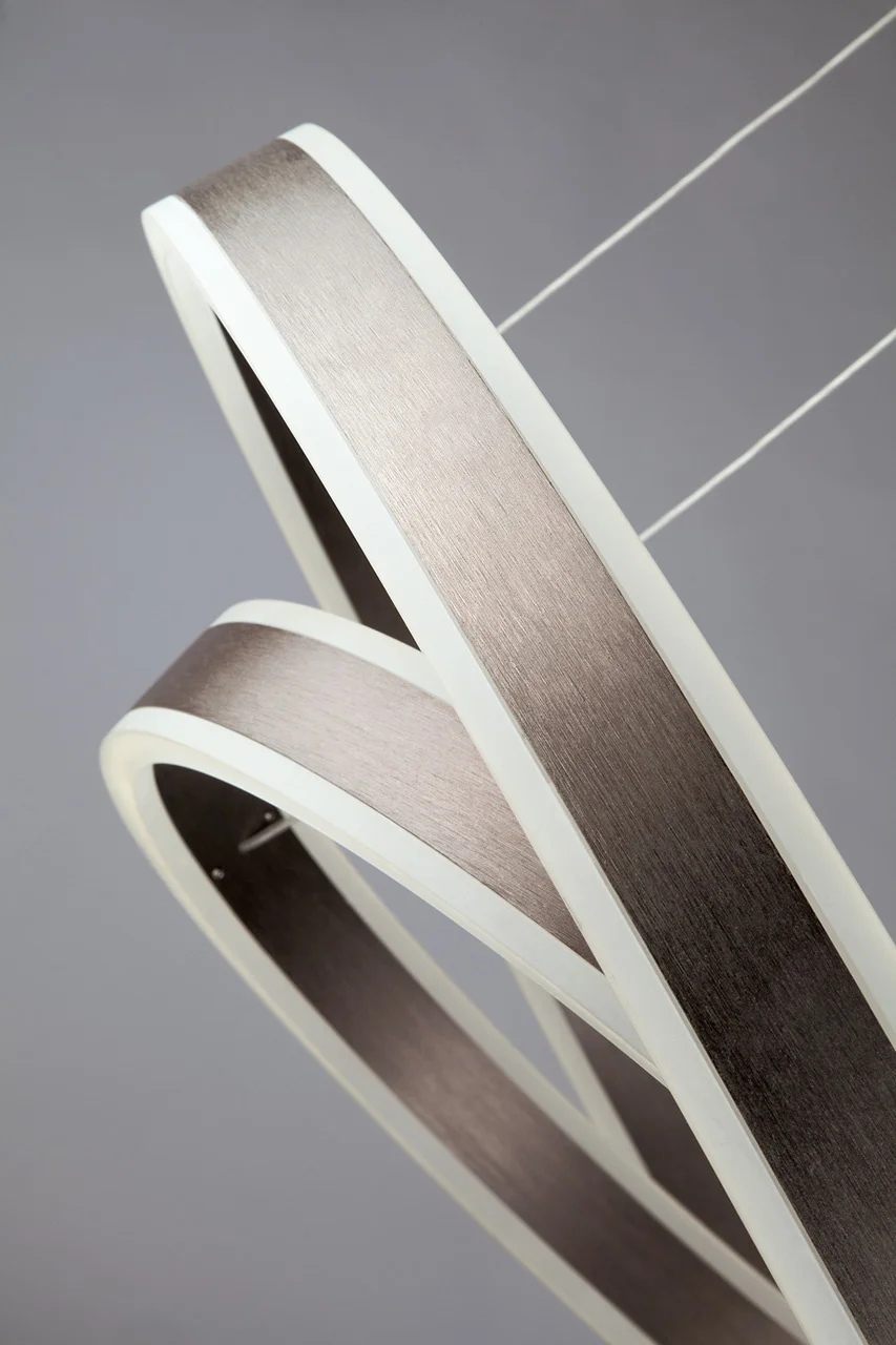 Modern Led New Acrylic Contemporary Circular LED light sour Chandelier Hanging Circle led Pendant Light White color Warm White