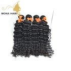 Unprocessed pure human hair curly hair extensions