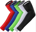 Wholesale sports elastic elbow support brace warmers non-slip exercise friendly cycling arm compression sleeve