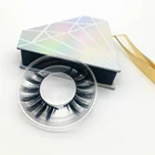 Own Brand Private Label Wholesale Mink eyelash with Custom Diamond Eyelash Packaging Box