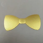 Custom designer gold metal label private name logo for plate/buckles/bag accessories