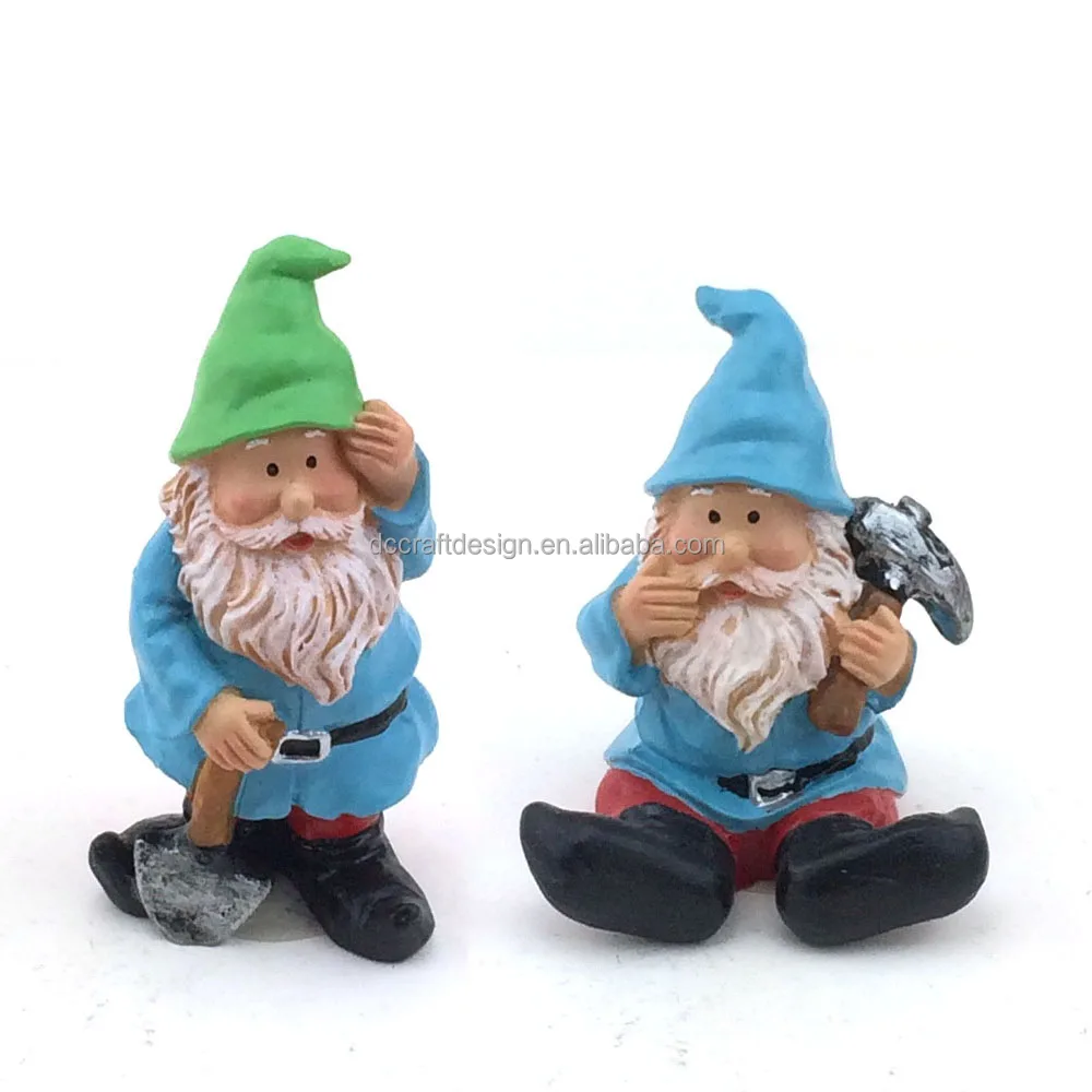 multi miniature resin figurine fairy garden gnome supplies