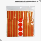 printed Kraft Gift Packing Paper pouch bag with cover and sticker