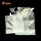 Spout Transparent Water Promotional Snack Juice Liquid Stand Up Food Packaging Cosmetic Plastic Pouch Spout Bag