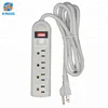 CUL Approved US Plug Power Strip 14AWG Multi Electrical Switch Power Extension Socket