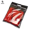 3 Side Seal Plastic Ldpe Clear Cloth Garment Zipper Poly Reclosable Bag With Handle