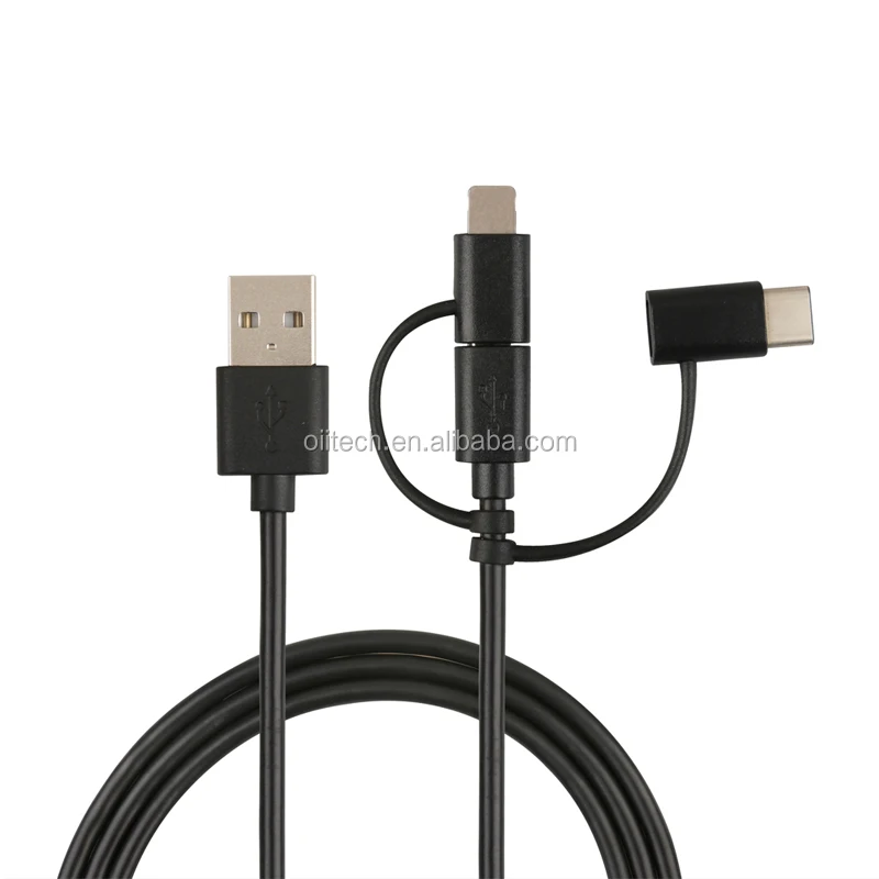 High quality nylon braided 3 in 1 multi usb data cables charging cable and sync data - ANKUX.COM