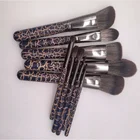 Wholesale Crack plastic Make Up Brushes Unique Makeup Brushes Set 11pcs High Quality