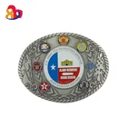 Wholesale China made Custom stainless logo military metal seat belt buckles