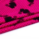 Middle east market lovely printed woven polyester 5000 micro korean velvet fabric for dresses
