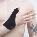 Various colors of adjustable wrist thumb support wraps