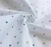 heart print cotton poplin fabric for dress