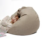 Solid Color Home Furnishing Recliner Livingroom Big Size Bean Bag Lazy Floor Sofa