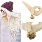 Unprocessed remy human hair extension nail tip wholesale for hair salon