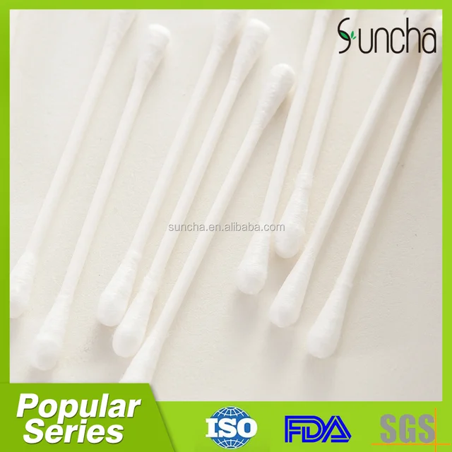 wood stick cotton swabs photo