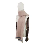Manufacturers wholesale quality acrylic plain color versatile scarf shawl