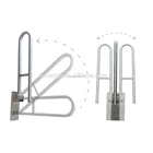 304 Stainless steel toilet swing up bar safety grab bar disabled grab rail
